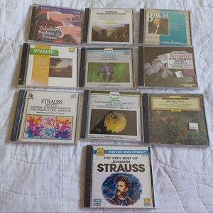 Classical CD Collection of 10 - NEW & SEALED Includes Beethoven, Strauss & More